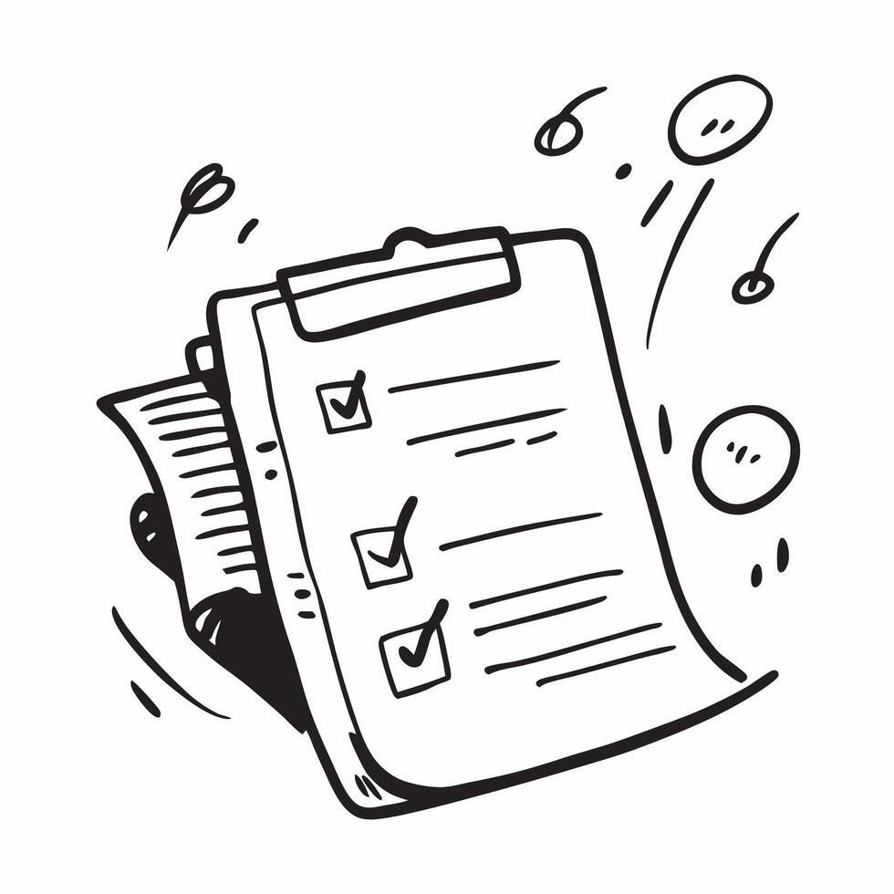 Clean Clipboard and checklist icon with copy space for candidate evaluations concept as An artistic rendering of a clipboard and checklist icon with spacious copy space suitable for cand vector