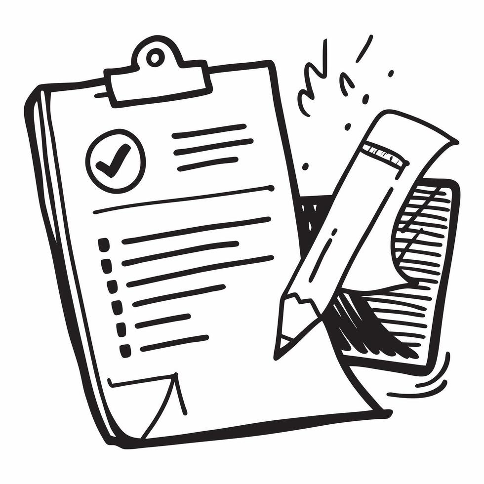 Clean Clipboard and tie icon with copy space for candidate evaluations concept as A modern clipboard and tie icon design with generous copy space perfect for enhancing candidate evaluati vector