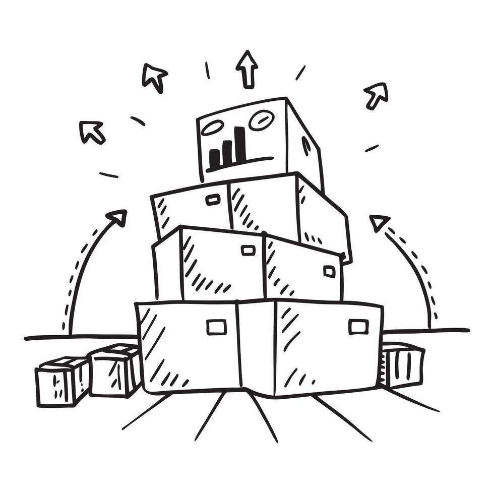 Clean Cargo ship and a cost breakdown graph symbolizing shipping cost management in double exposure with copy space concept as A cargo ship blended with a cost breakdown graph represent vector