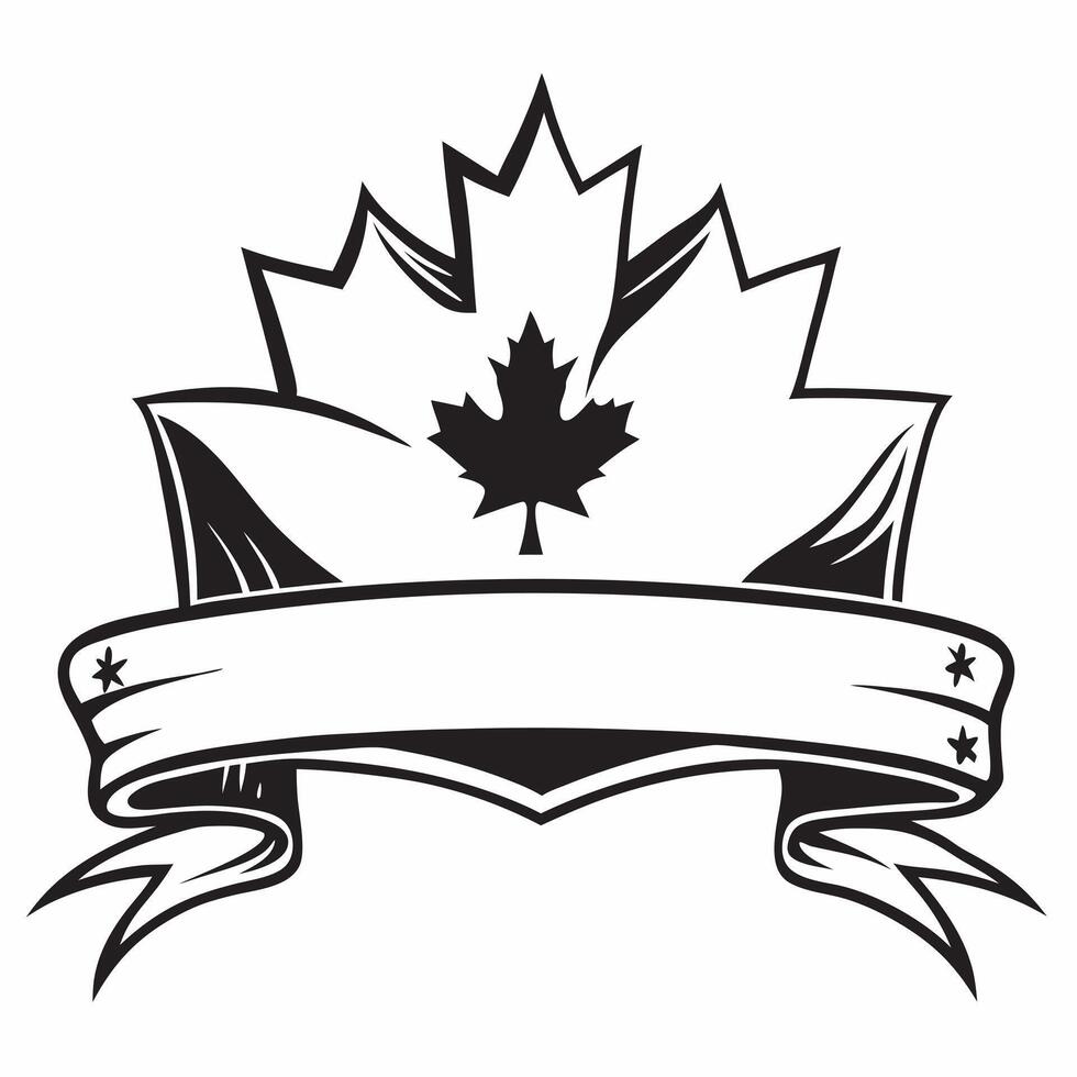 Clean Canadian flag and a salmon symbolizing wildlife and cuisine with ample space for text concept as A Canadian flag with a salmon representing the importance of wildlife and the culi vector