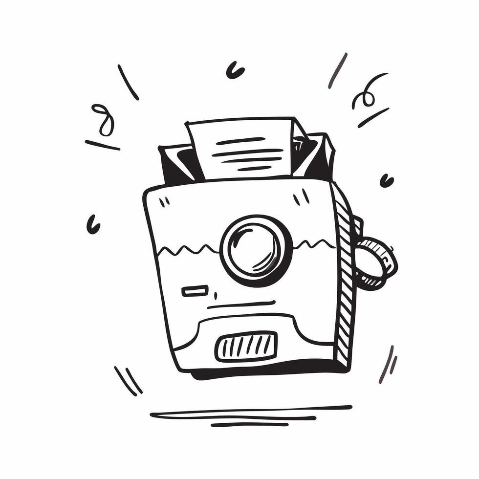 Clean Camera icon with copy space on a blue background concept as A image of a camera icon with ample copy space on a blue background ideal for travel and photography themed visua vector