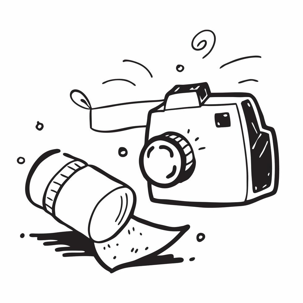 Clean Camera and UV Filter concept as A camera with a UV filter and ample copy space representing protection and image quality in photography in Photo Stock Concept vector