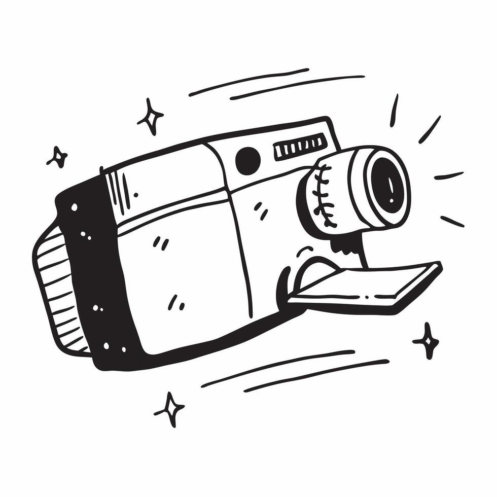 Clean Camera and Reflector concept as A camera with a reflector and ample copy space representing lighting and image enhancement in photography in Photo Stock Concept vector