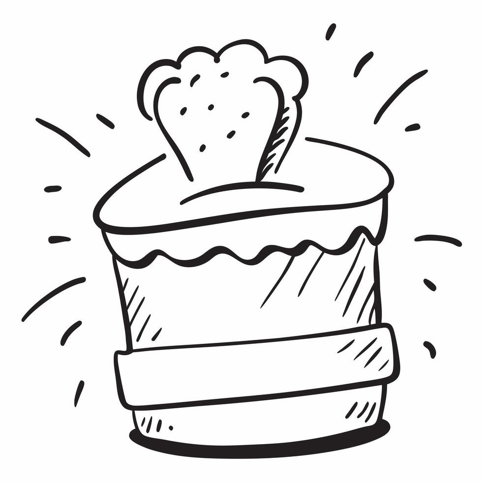 Clean Cake icon with copy space on a white background concept as A image of a cake icon with generous copy space on a white background ideal for celebration and retirement themed Set 2 vector