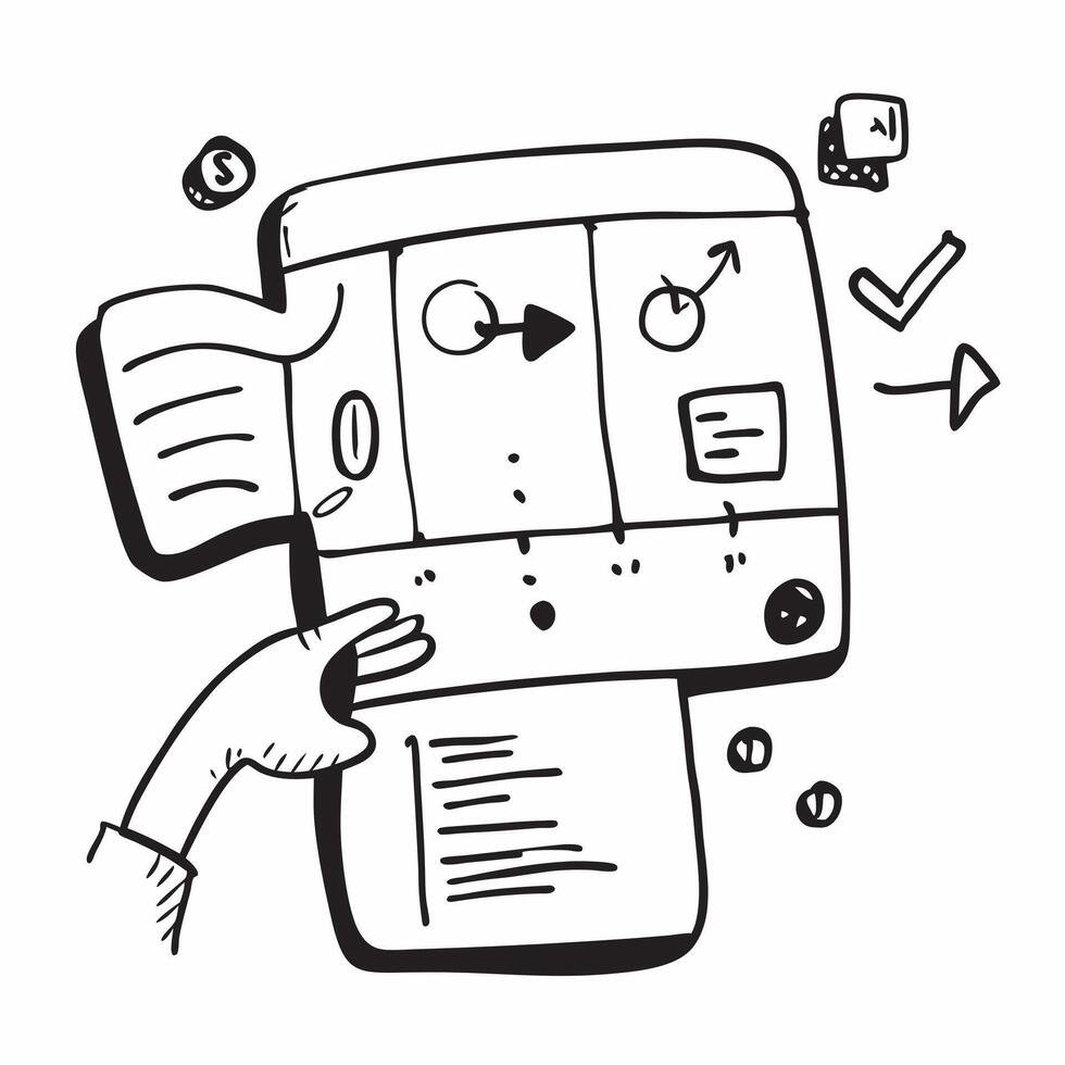 Clean Business dashboard illustration with blank area for customizable text concept as A creative depiction of a business dashboard illustration featuring a blank area for customizable t vector