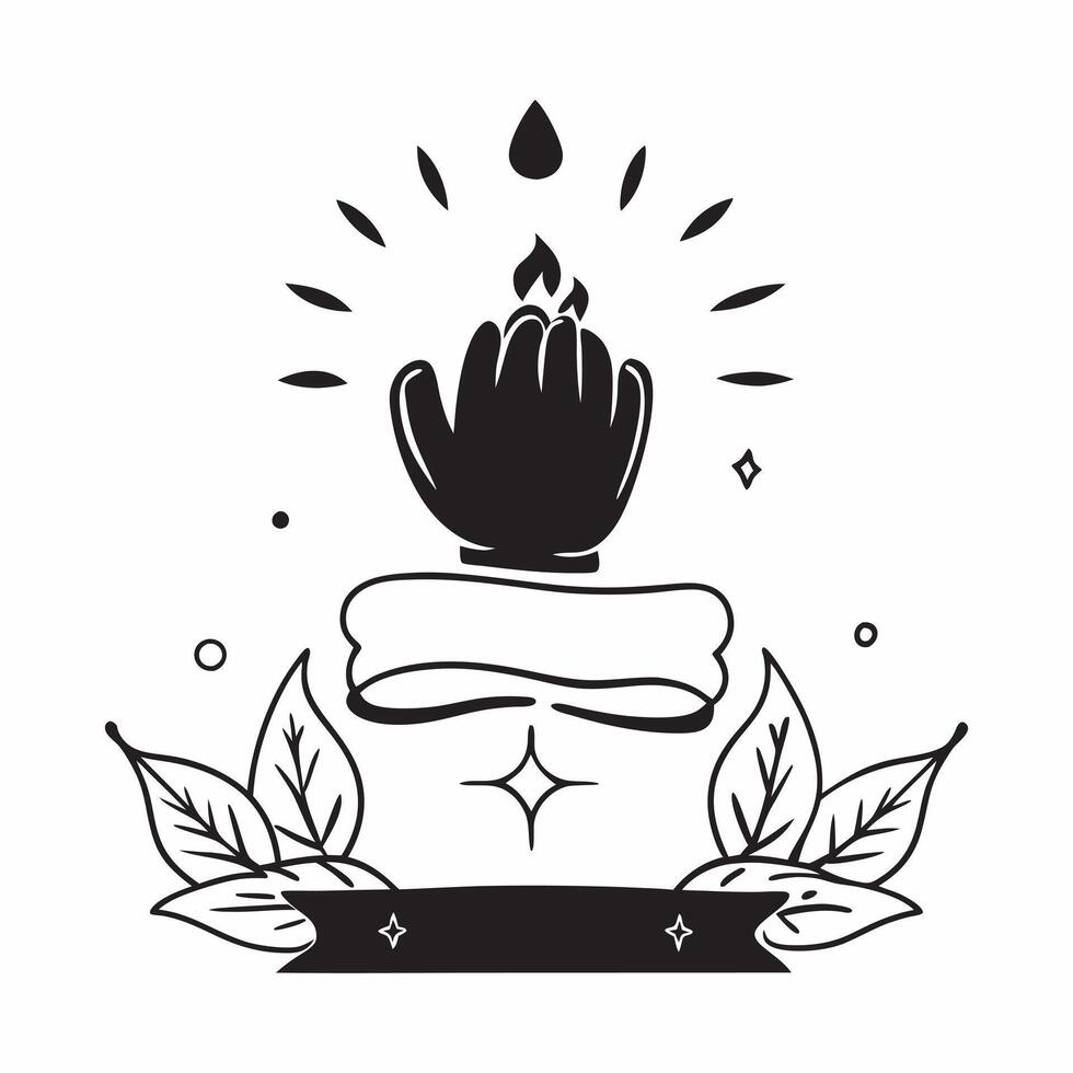 Clean Buddha silhouette and lotus icon with blank area for personalized messages concept as A customizable Buddha silhouette and lotus icon featuring a blank area for adding personalized vector