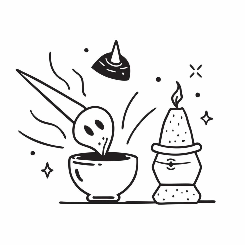 Clean Buddha and incense burner icon with space for text and icons on a white background concept as A versatile Buddha and incense burner icon featuring space for both text and icons on vector
