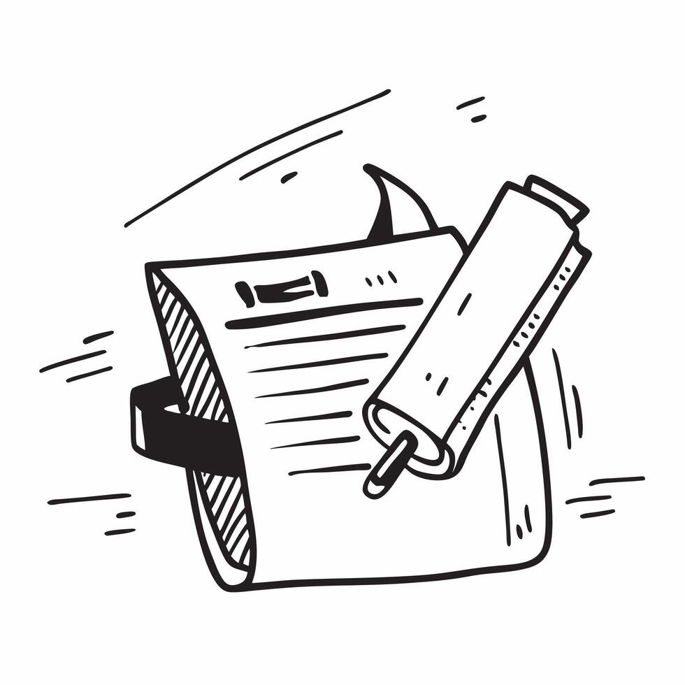 Clean Briefcase and pen icon with copy space for website banners concept as A sleek briefcase and pen icon with generous copy space suitable for creating eye catching website banners and vector