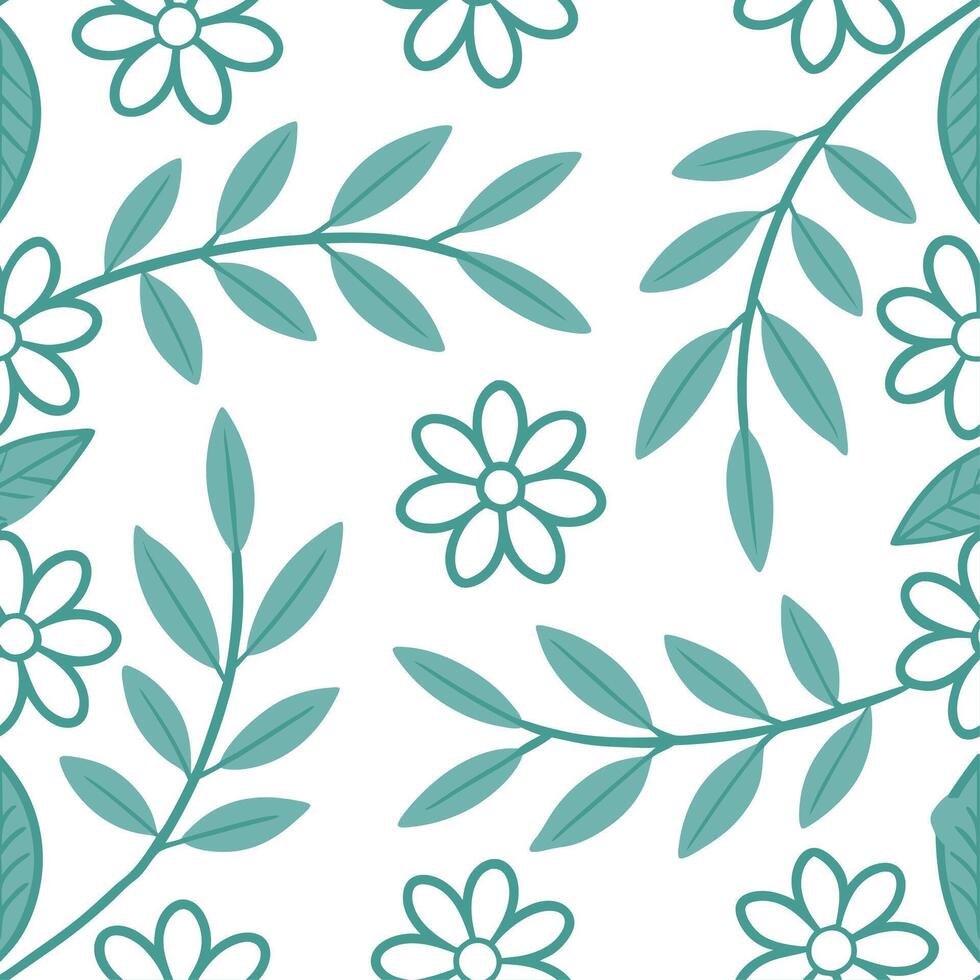 Clean Botanical watercolor frame seamless tile pattern with soft hues and natural beauty concept as Soft hued botanical watercolor frames form seamless tile patterns with natural beauty vector