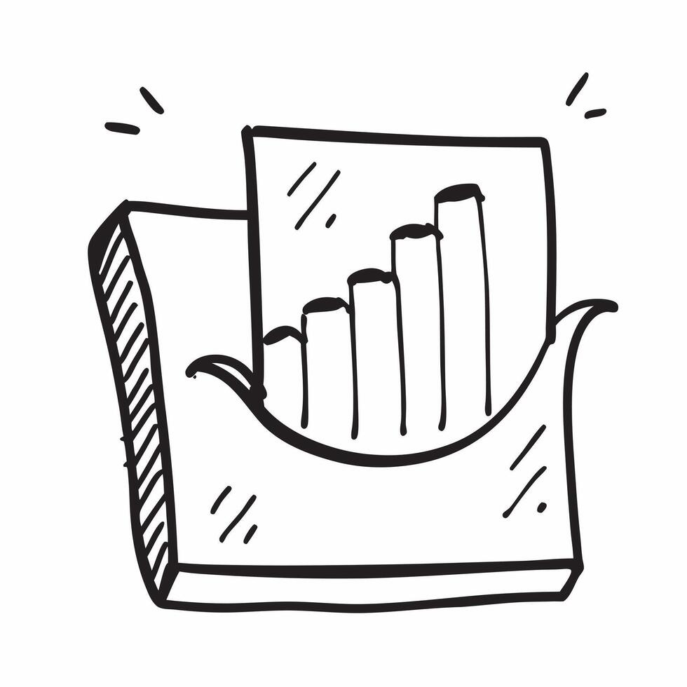 Clean Bar chart icon with copy space on a white background concept as A image of a bar chart icon with ample copy space on a white background perfect for data presentations and bu vector