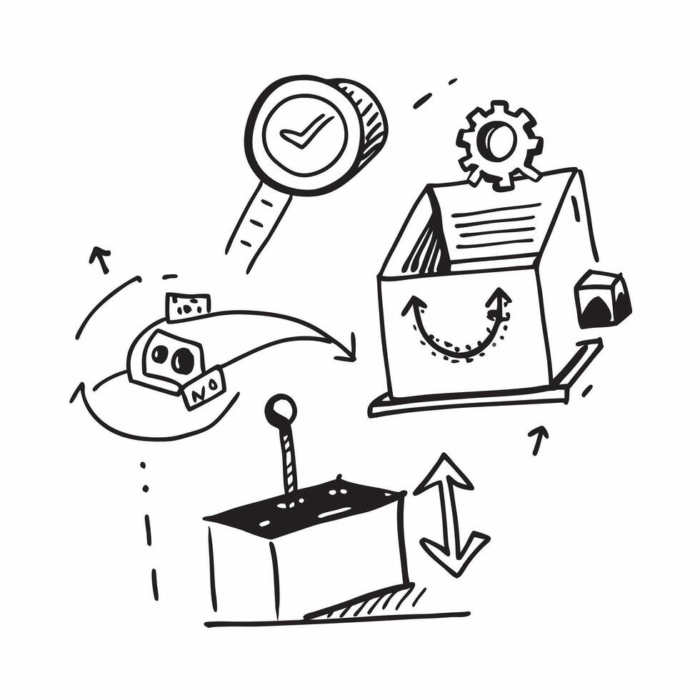 Clean Automation logistic symbol with copy space for project planning concept as An artistic rendering of an automation logistic symbol with spacious copy space suitable for project plan Set 8 vector