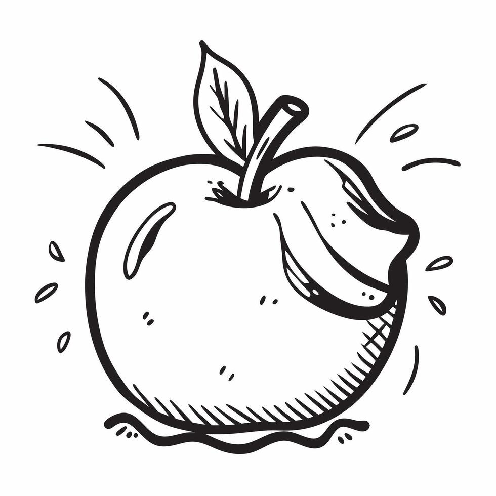 Clean Apple icon with copy space on a green background concept as A image of an apple icon with ample copy space on a green background ideal for healthy eating and nutrition theme vector