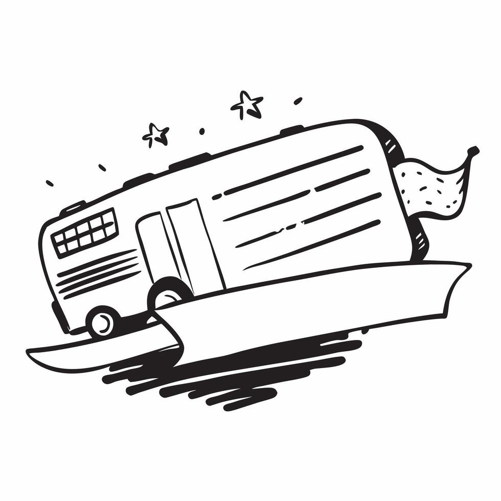 Clean American flag and a school bus symbolizing education with ample space for text concept as An American flag next to a yellow school bus representing the importance of education in vector