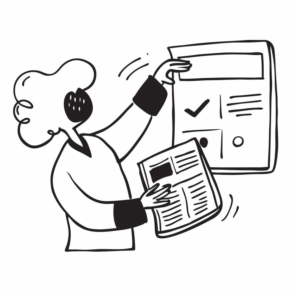 Clean Accountant with a ledger and a calculator indicating finance and calculation with space for notes concept as An accountant with a ledger and a calculator symbolizing finance and c vector