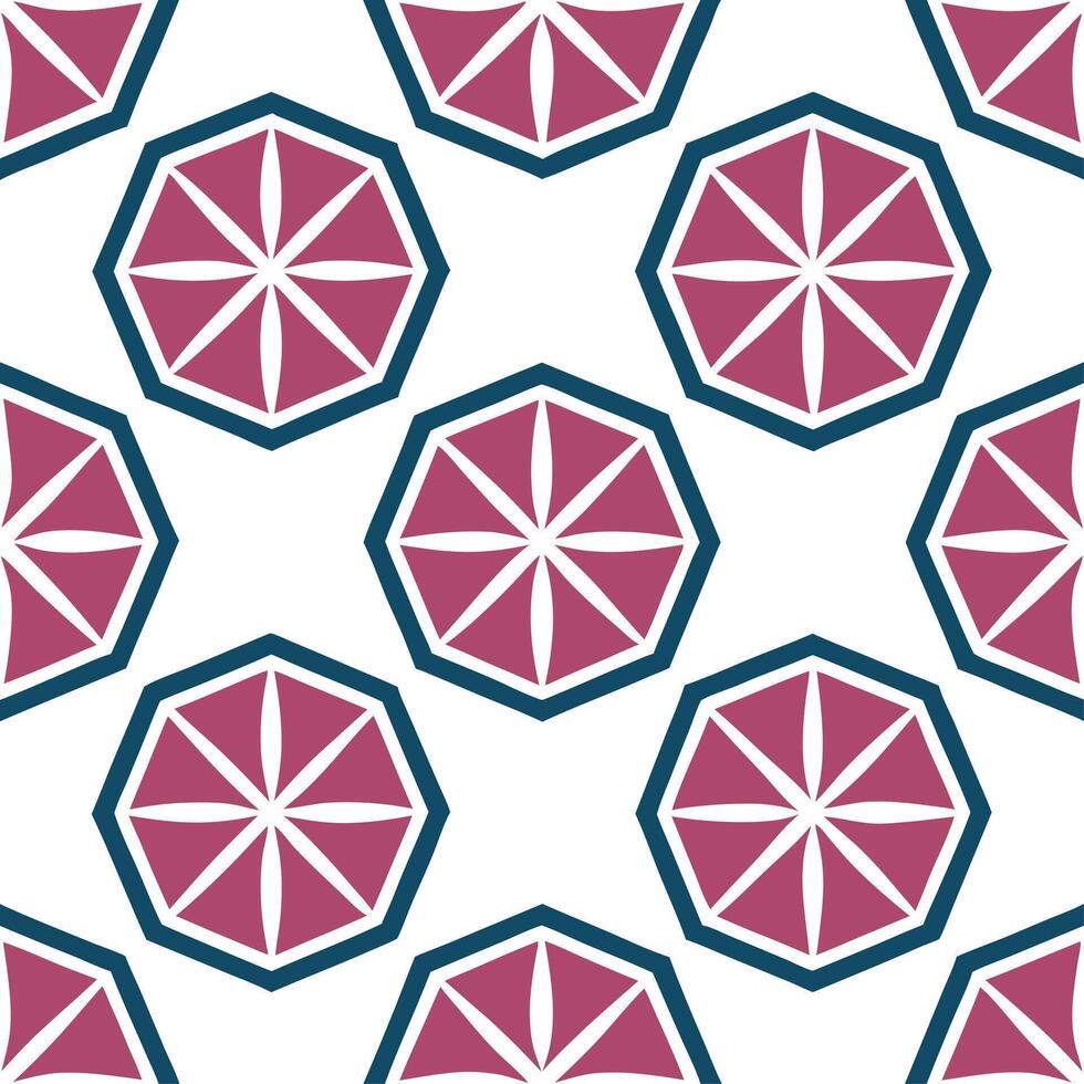 Clean Abstract retro polygon seamless pattern bright hues on white background suitable for stationery concept as Designing abstract seamless pattern with retro polygon shapes in bright h Set 5 vector