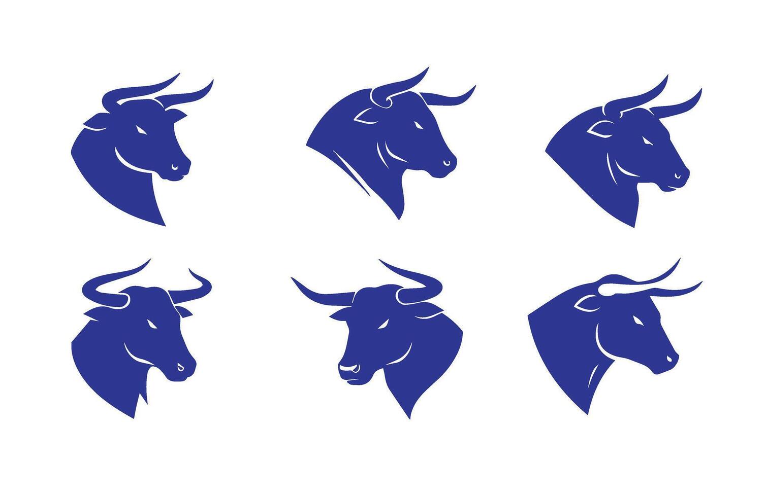 Fierce Bull Head Graphic Symbol Art vector