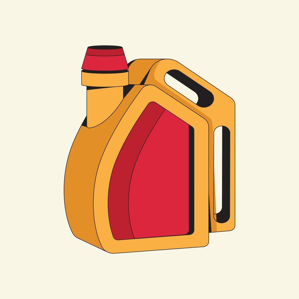 Engine oil cartoon icon illustration vector