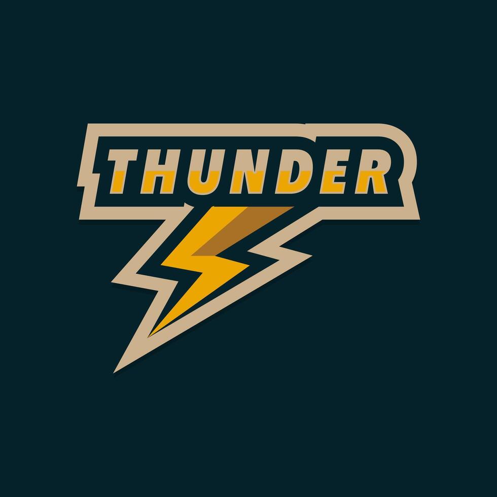 Thunder Sports Logo for Team vector
