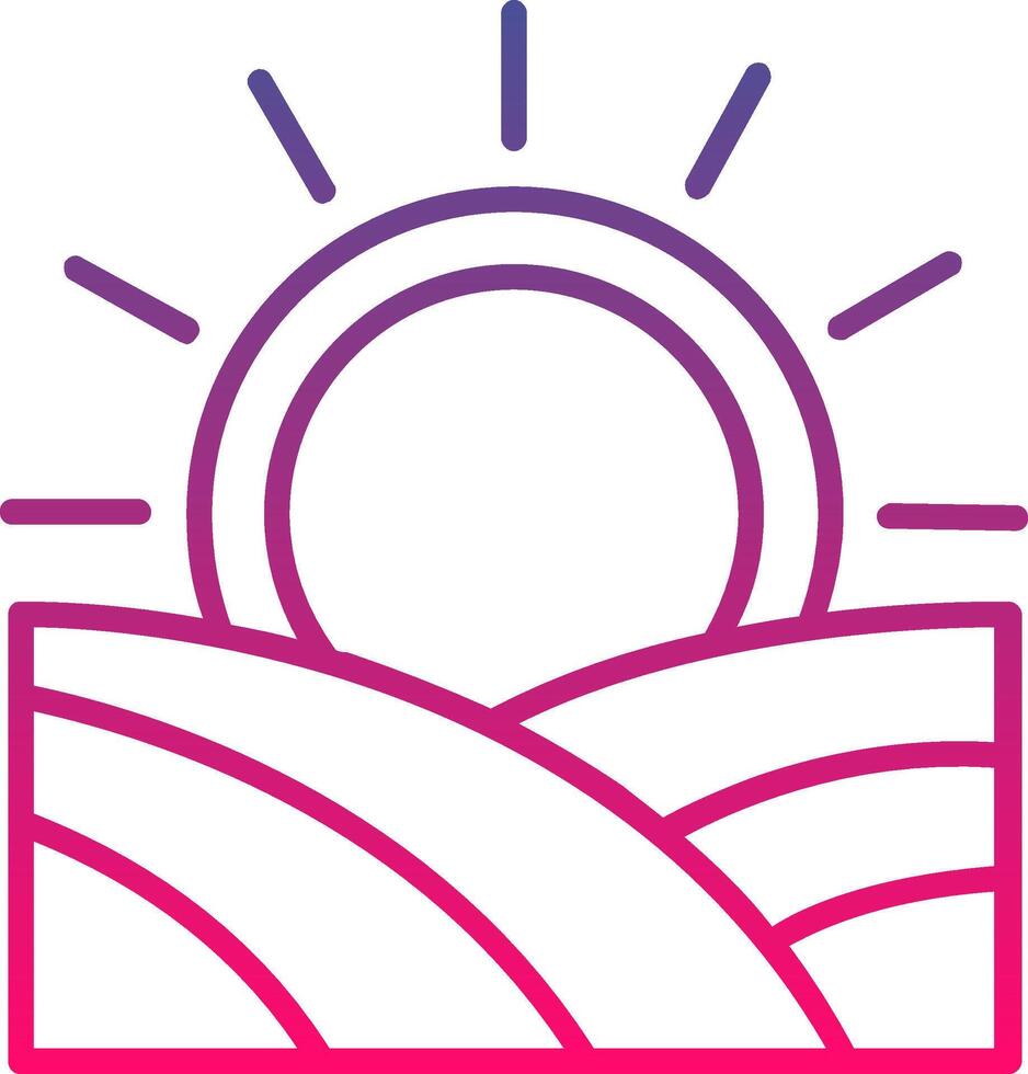 Sunrise Icon Symbol Art Sign vector
