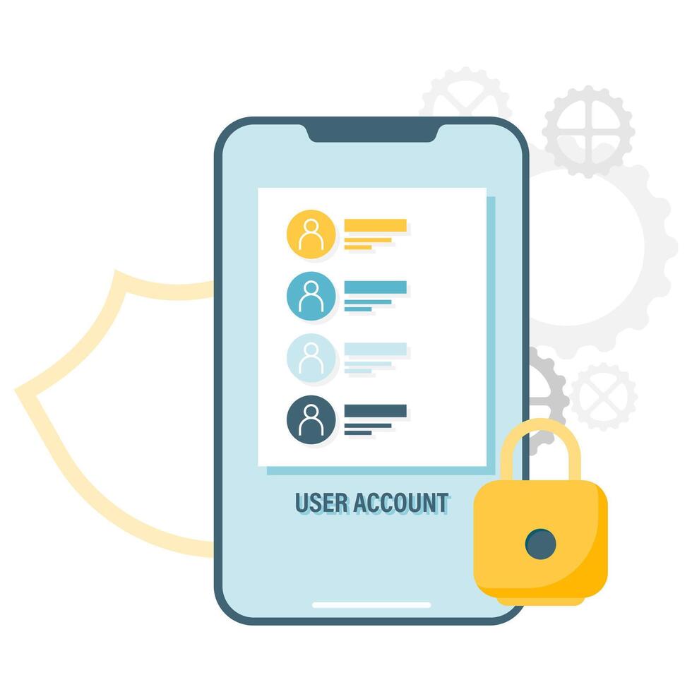 user login homepage, digital security and access points vector