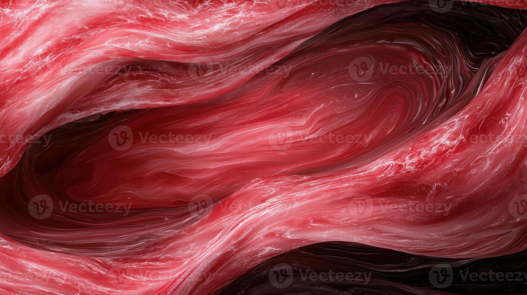 Abstract red and white flowing background photo