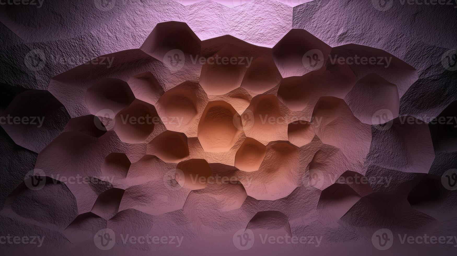 Abstract textured background with polygonal shapes and warm lighting photo