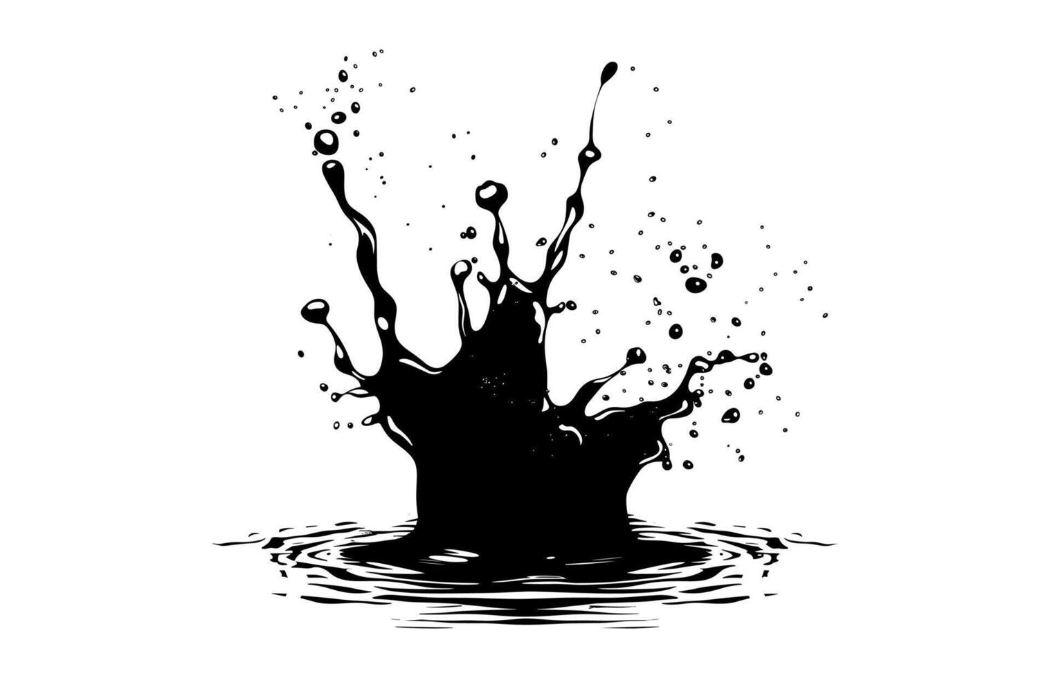 Water Splash Clipart isolated on white background vector