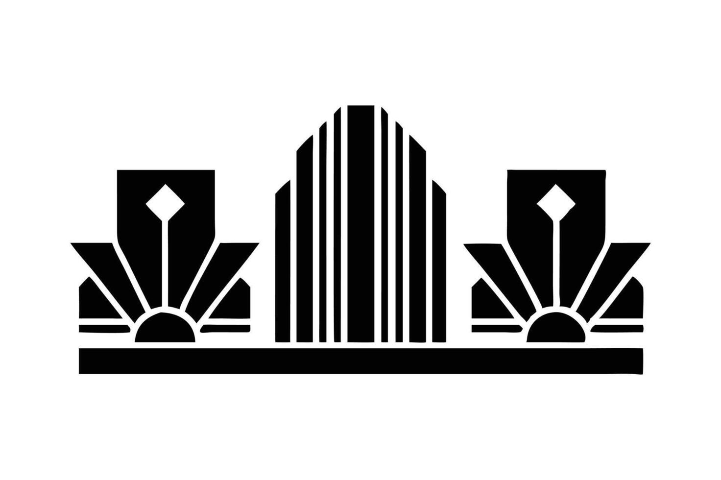 The Majestic Art Deco Set vector