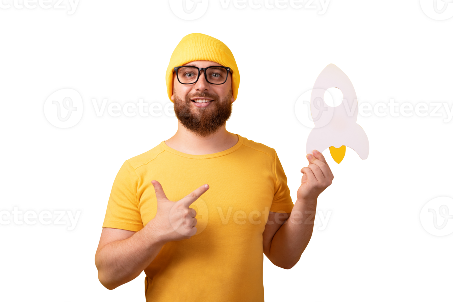 bearded man startup png