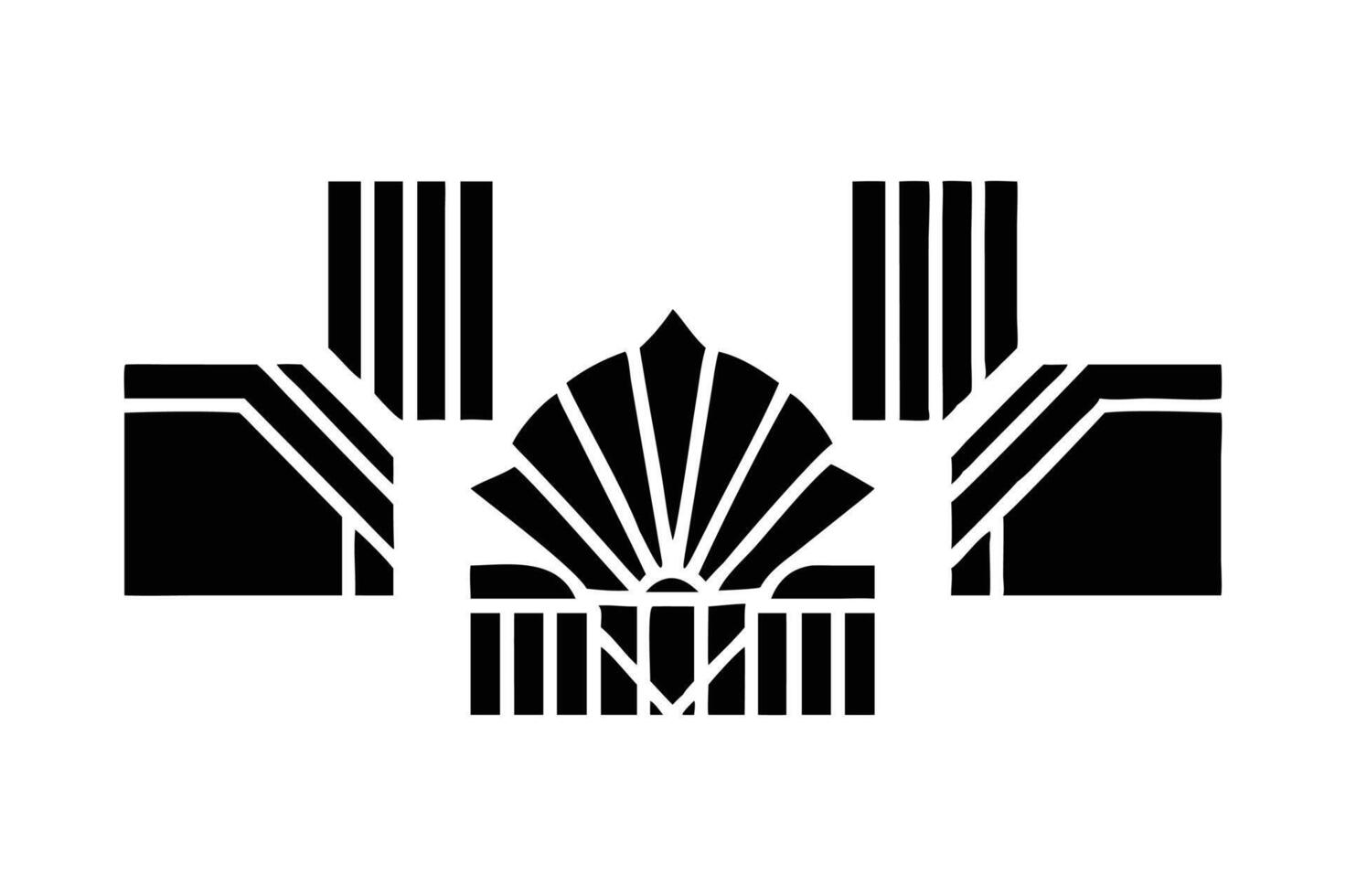 Roaring Twenties Art Deco Set vector