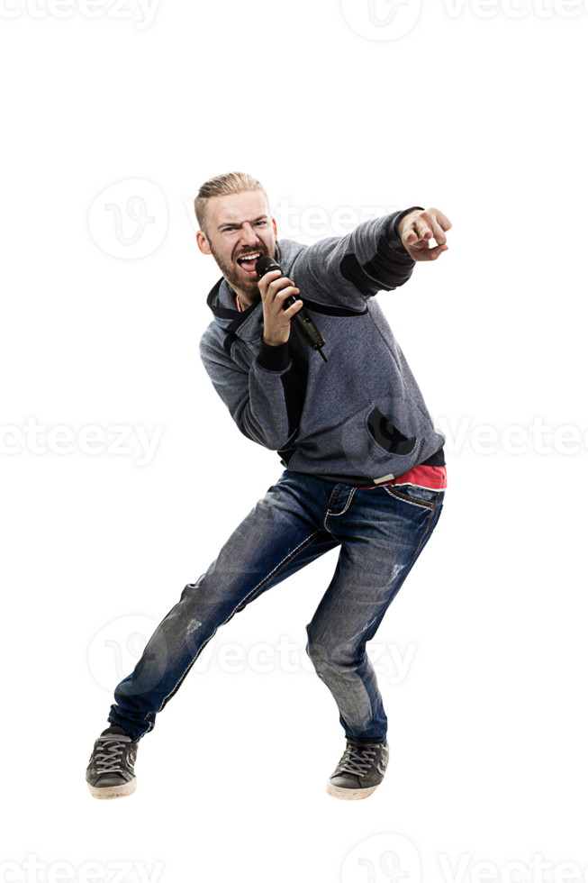 studio portrait of a rocker isolated png