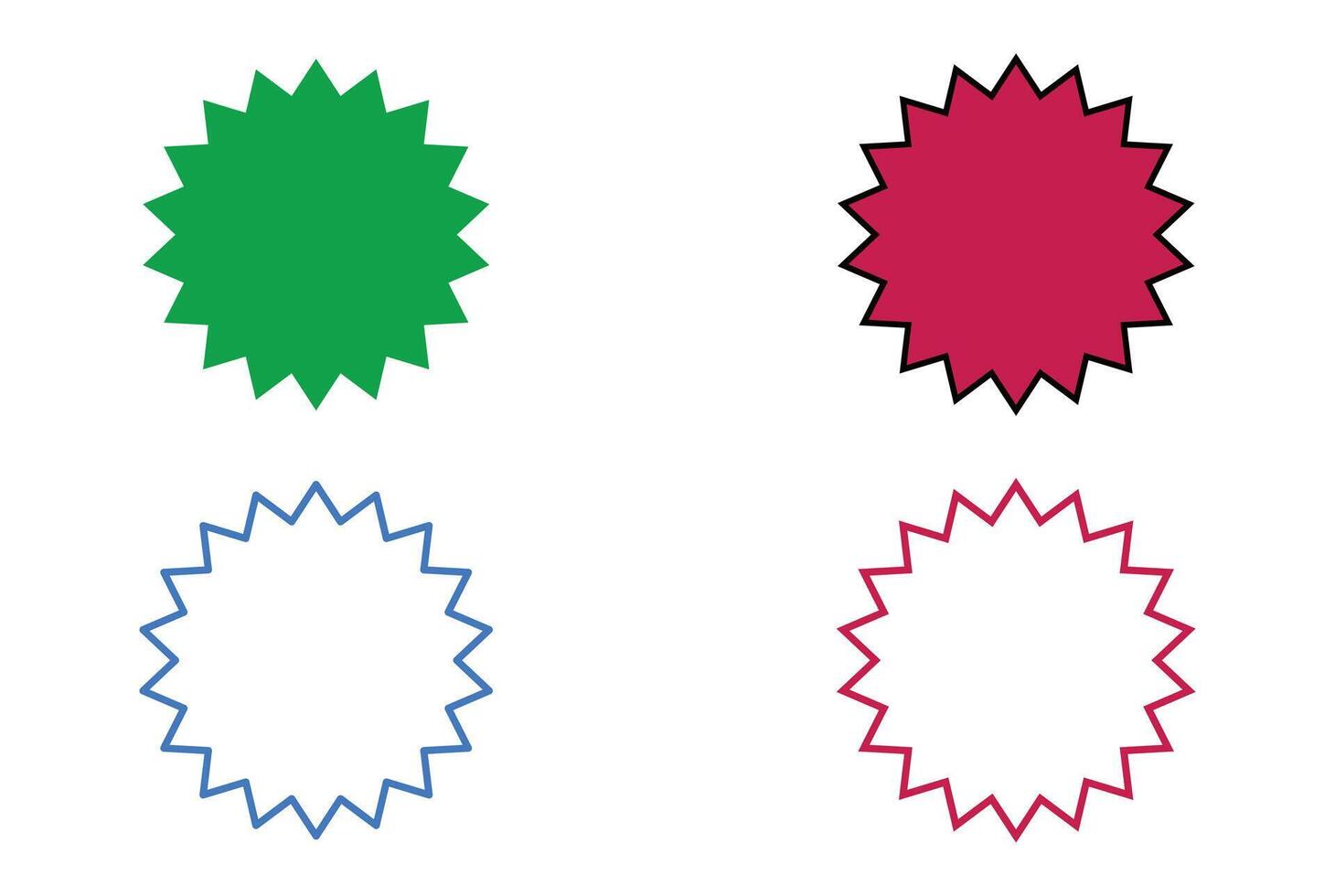 Free Sample Sizes Offer Icons. vector