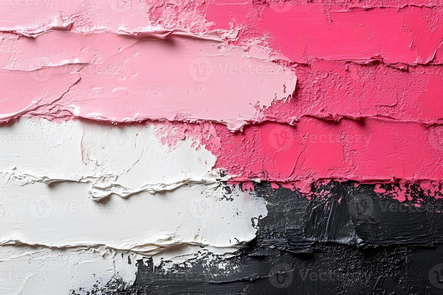 Abstract Colorful Paint Texture with Pink, White, and Black Layers for Artistic Design photo