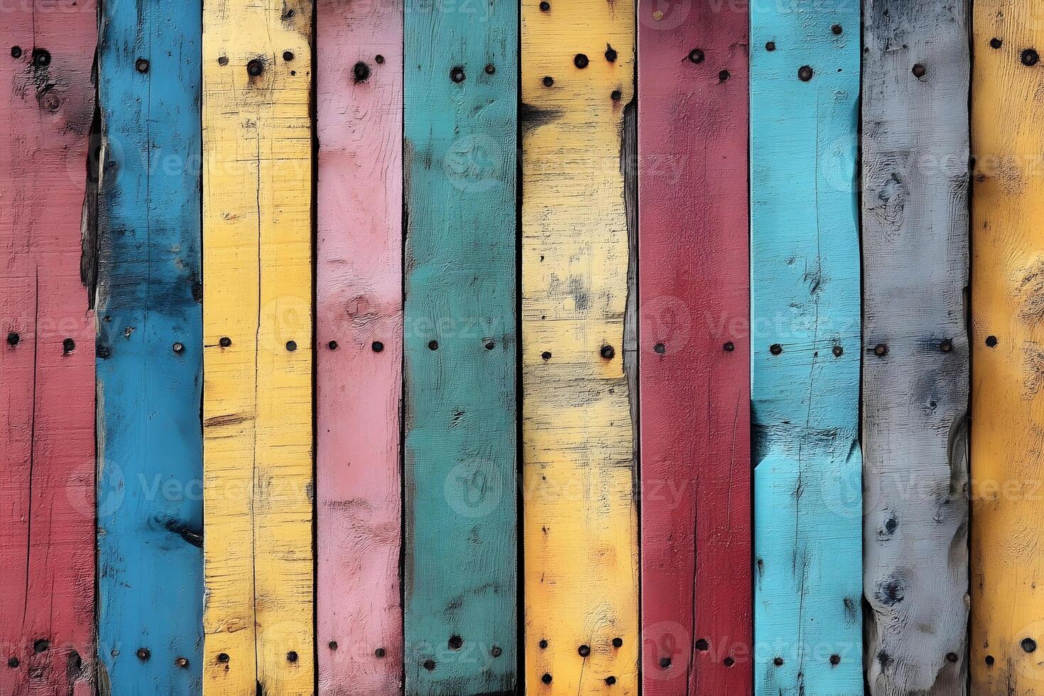 Rustic Multicolored Wood Planks Background for Creative Design Projects photo