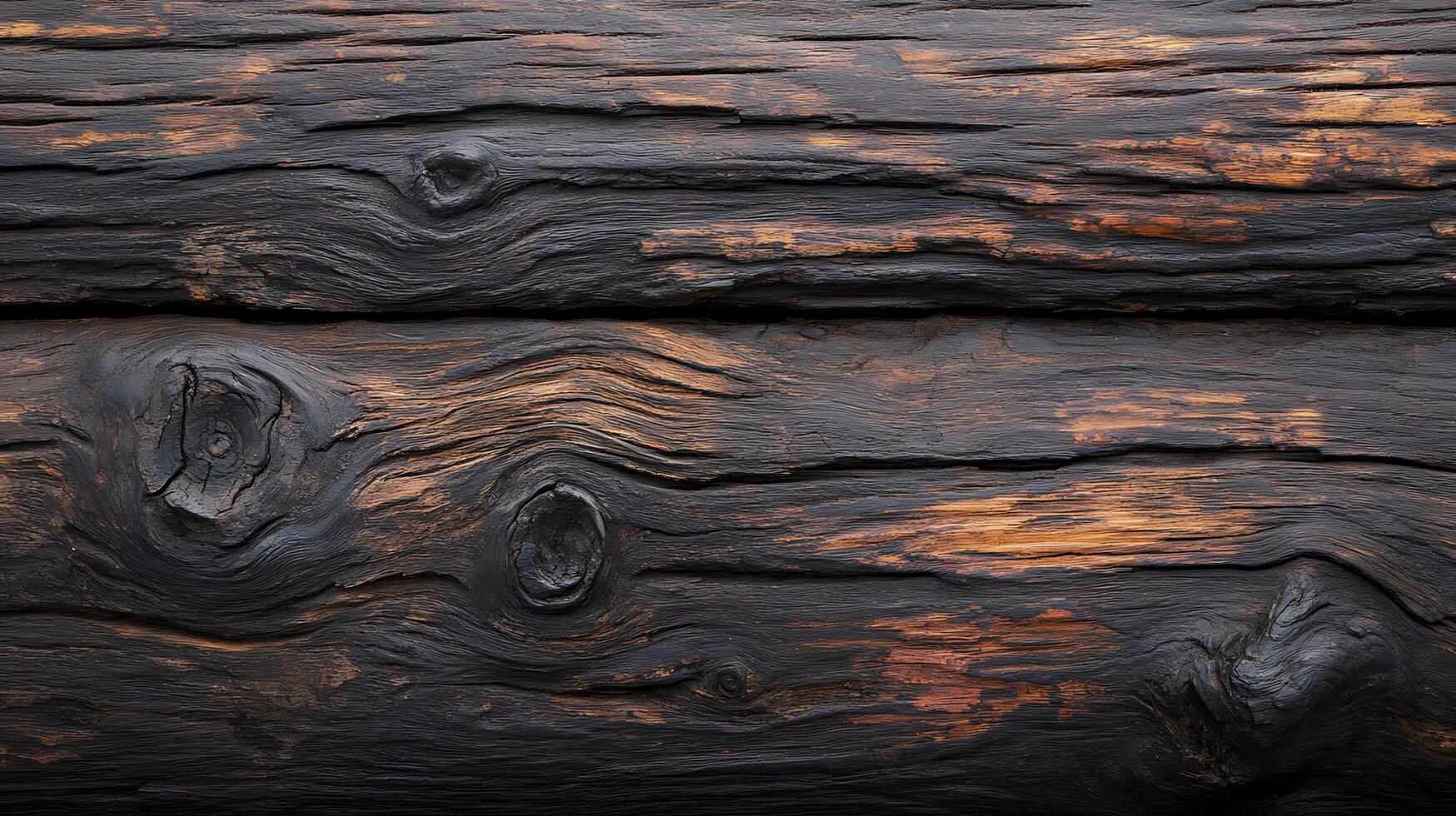 A close up of a wood panel with a black background photo