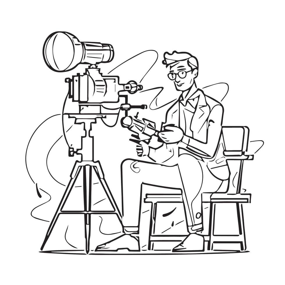 digital commercial equipment vdo record work vector