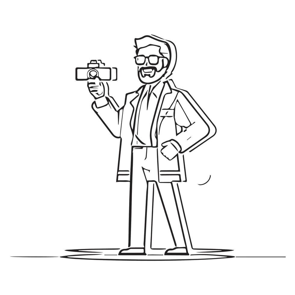 videographer technology production business cinematography studio vector