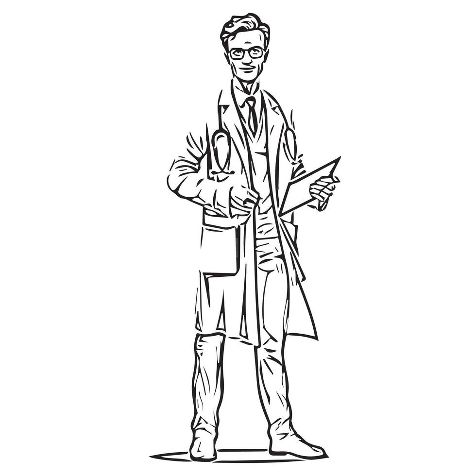 health care doctor person practitioner profession vector