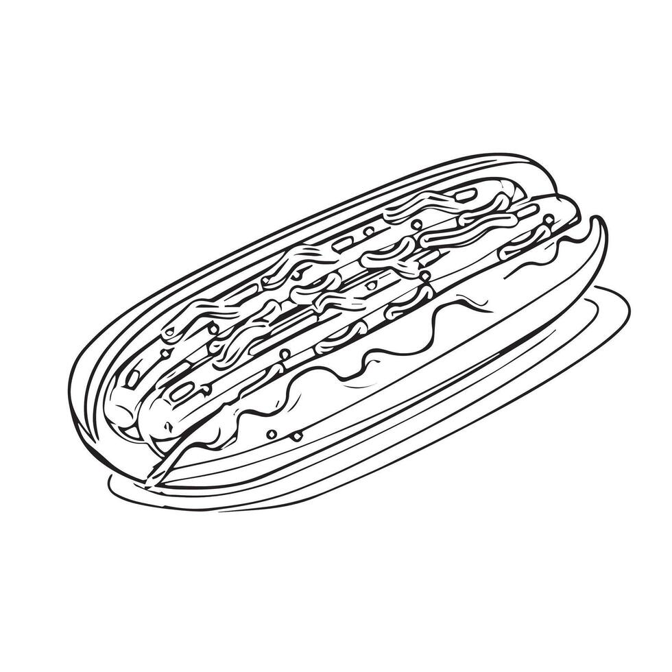 food breakfast illustration burger background junk vector