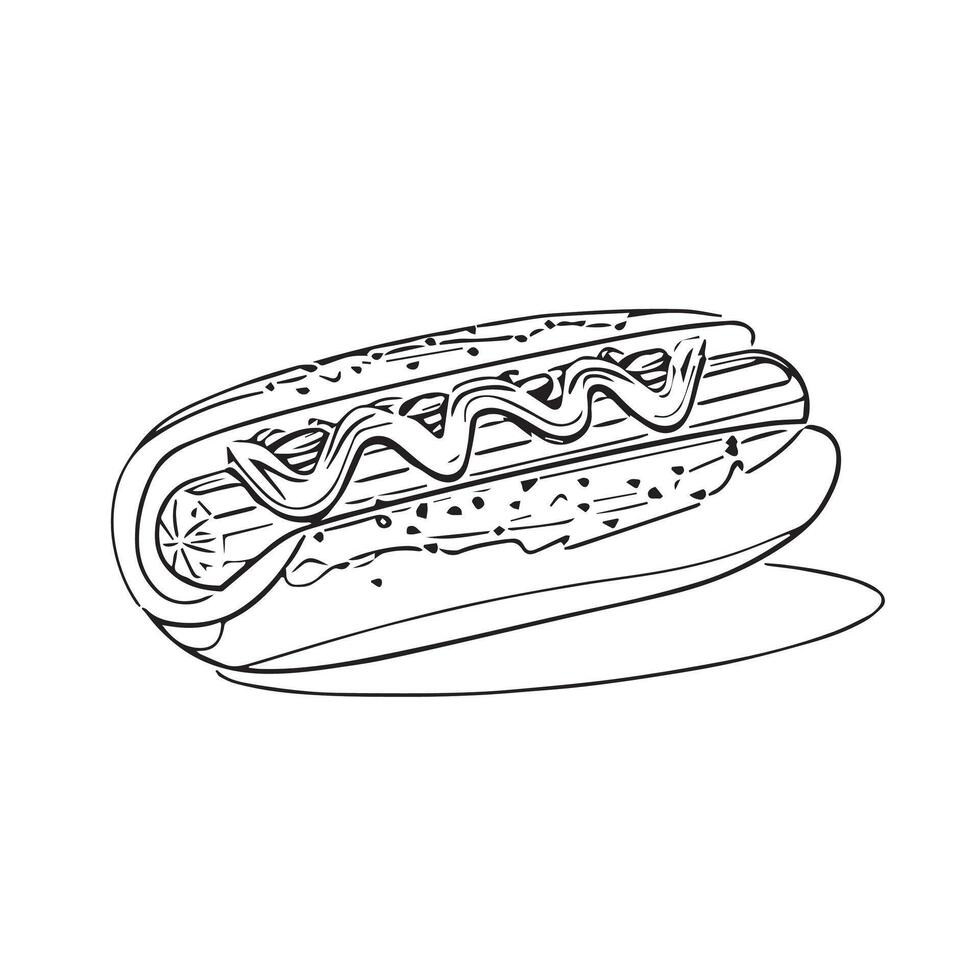 pizza mustard snack restaurant cuisine barbecue vector