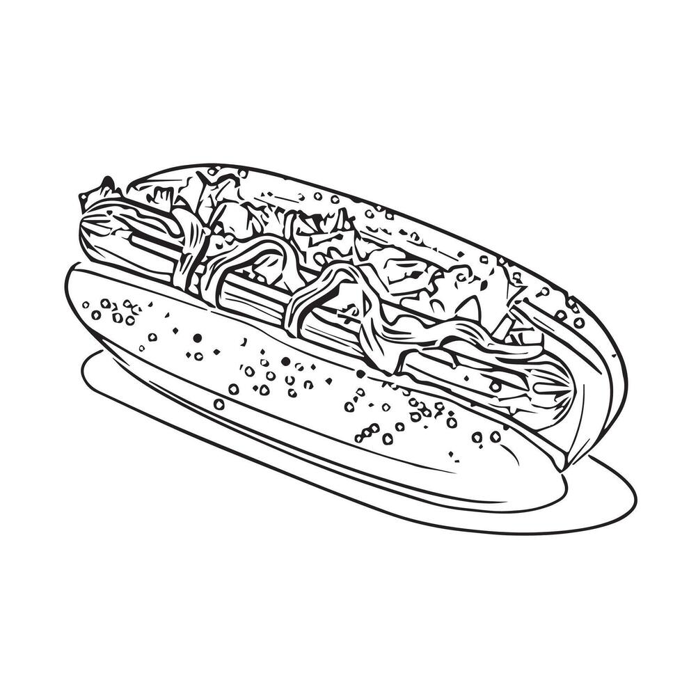 burger design sauce bun hamburger pizza vector