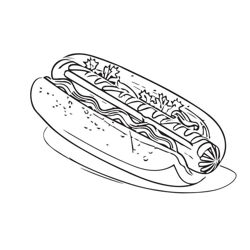 symbol outline snack illustration eat cooking vector