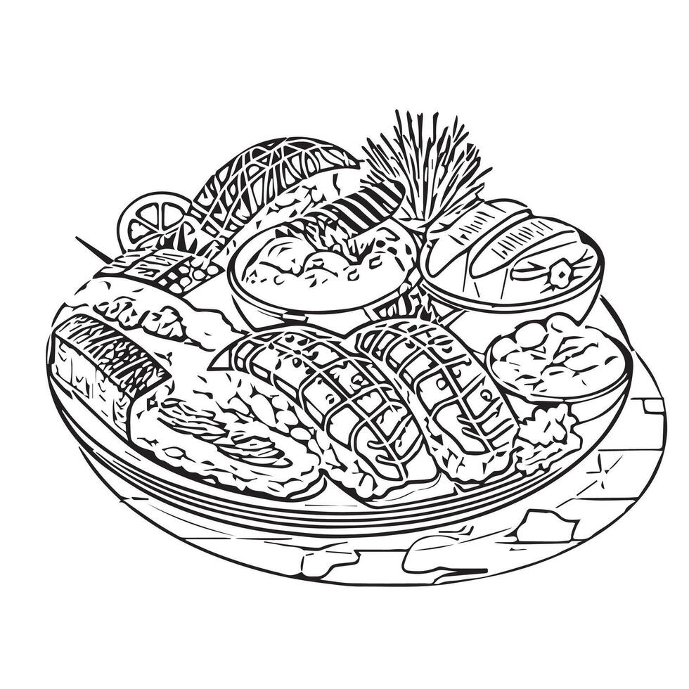 food icon sushi cooking japanese vector