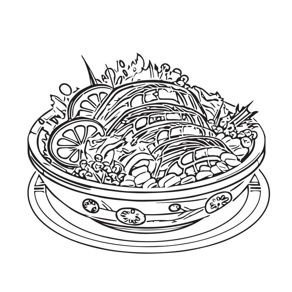 art traditional chopsticks icon salmon healthy vector