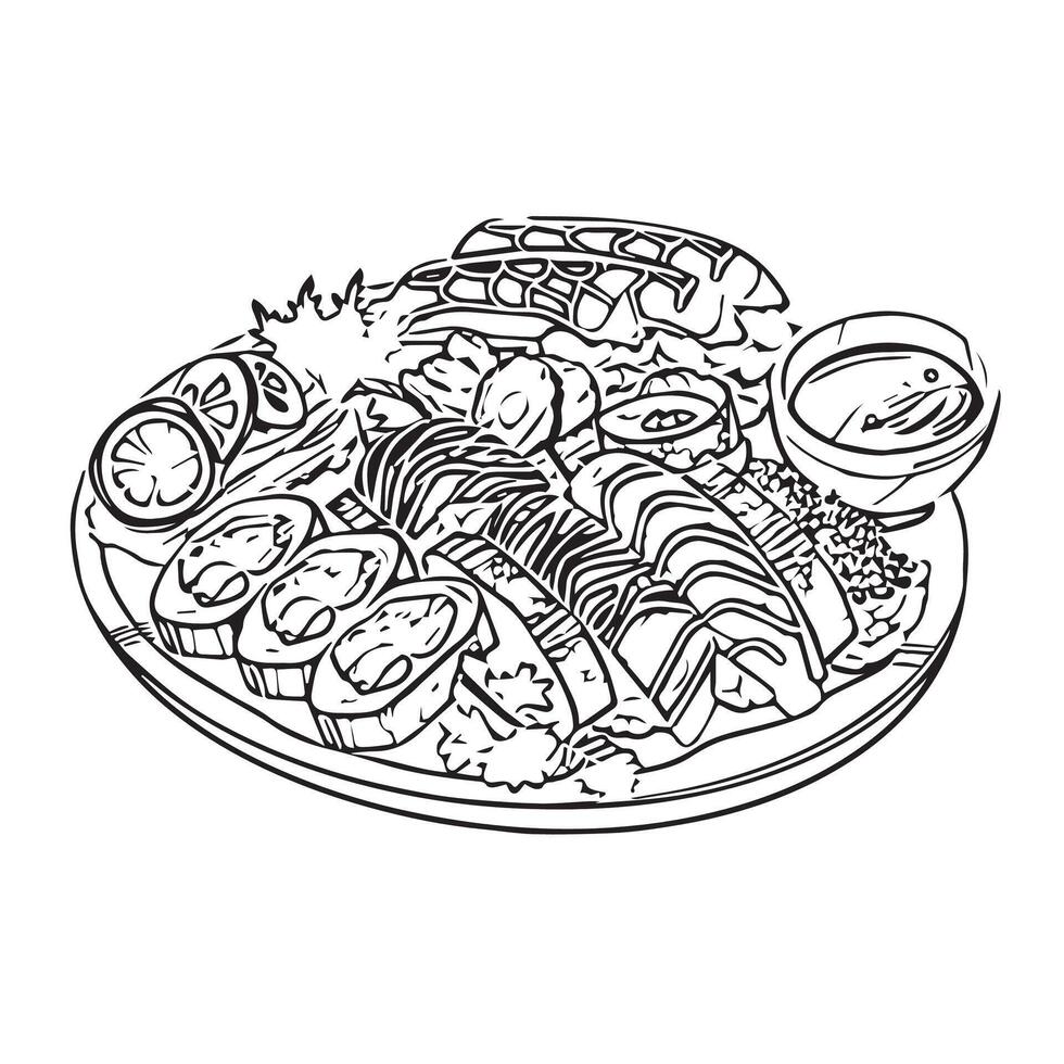miso soup asia soup lunch japan sushi vector