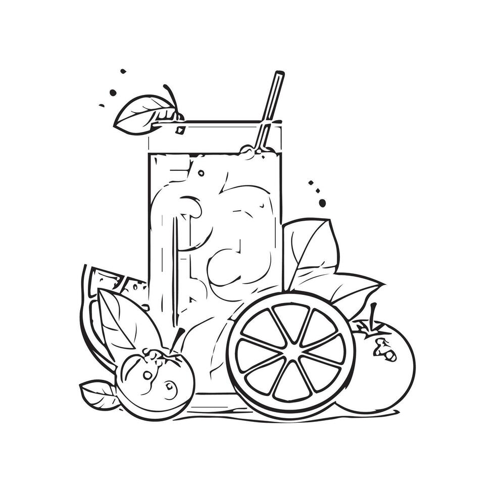 summer motion graphic juice spray vector
