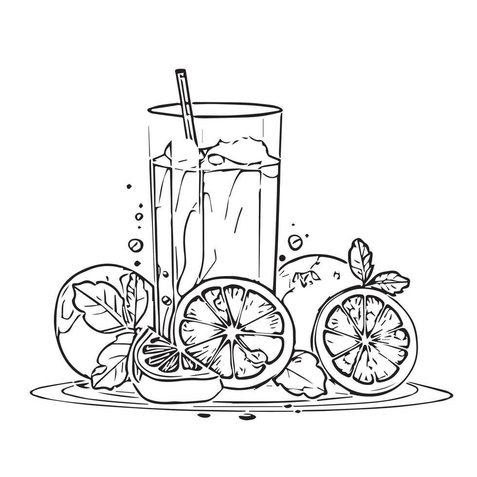 yellow beverage juice swirl drink vector