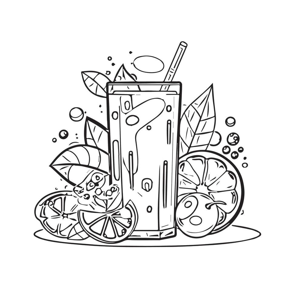 beverage organic set object ripe vector