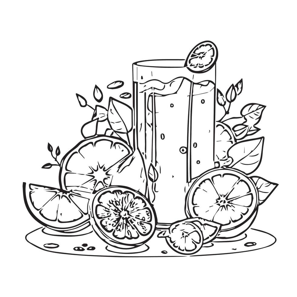 fresh smoothie cold refreshment drink vector