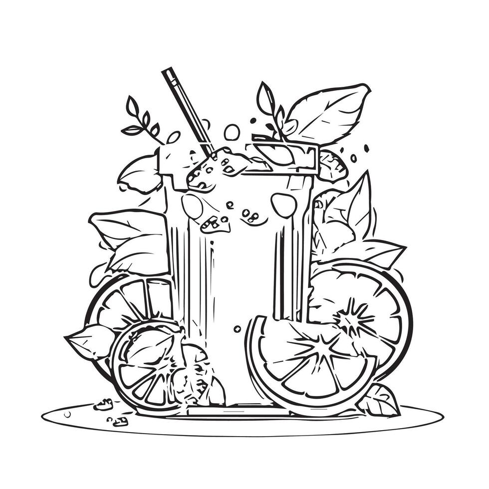 isolated sweet slice transparent straw vector